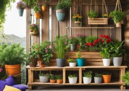 DIY-Projekte mit wiederverwertetem Holz auf Terrassen