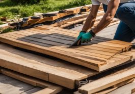 Herkunft und Aufbereitung von recyceltem Terrassenholz