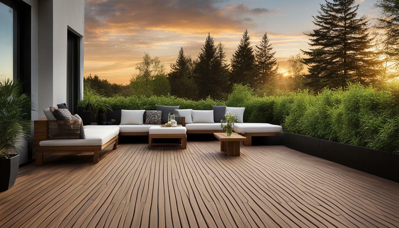Holzterrassenbeläge und Schallabsorption