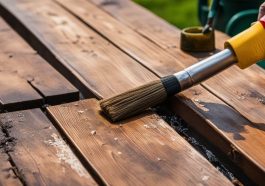 Jahreszeitliche Wartung von Holzterrassen