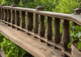Landhausstil-Terrassengeländer aus Holz