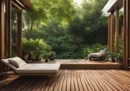 Natürliche Materialien für kühlere Holzterrassenbeläge