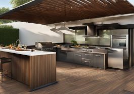 Outdoor-Küchen auf Holzterrassen: Design und Funktionalität