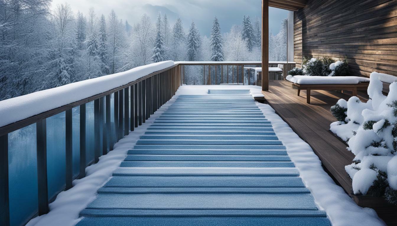 Rutschhemmende Maßnahmen für Holzterrassen im Winter
