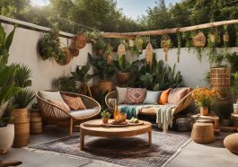 Terrassen im Boho-Vintage-Stil: Kreativität und Freiheit