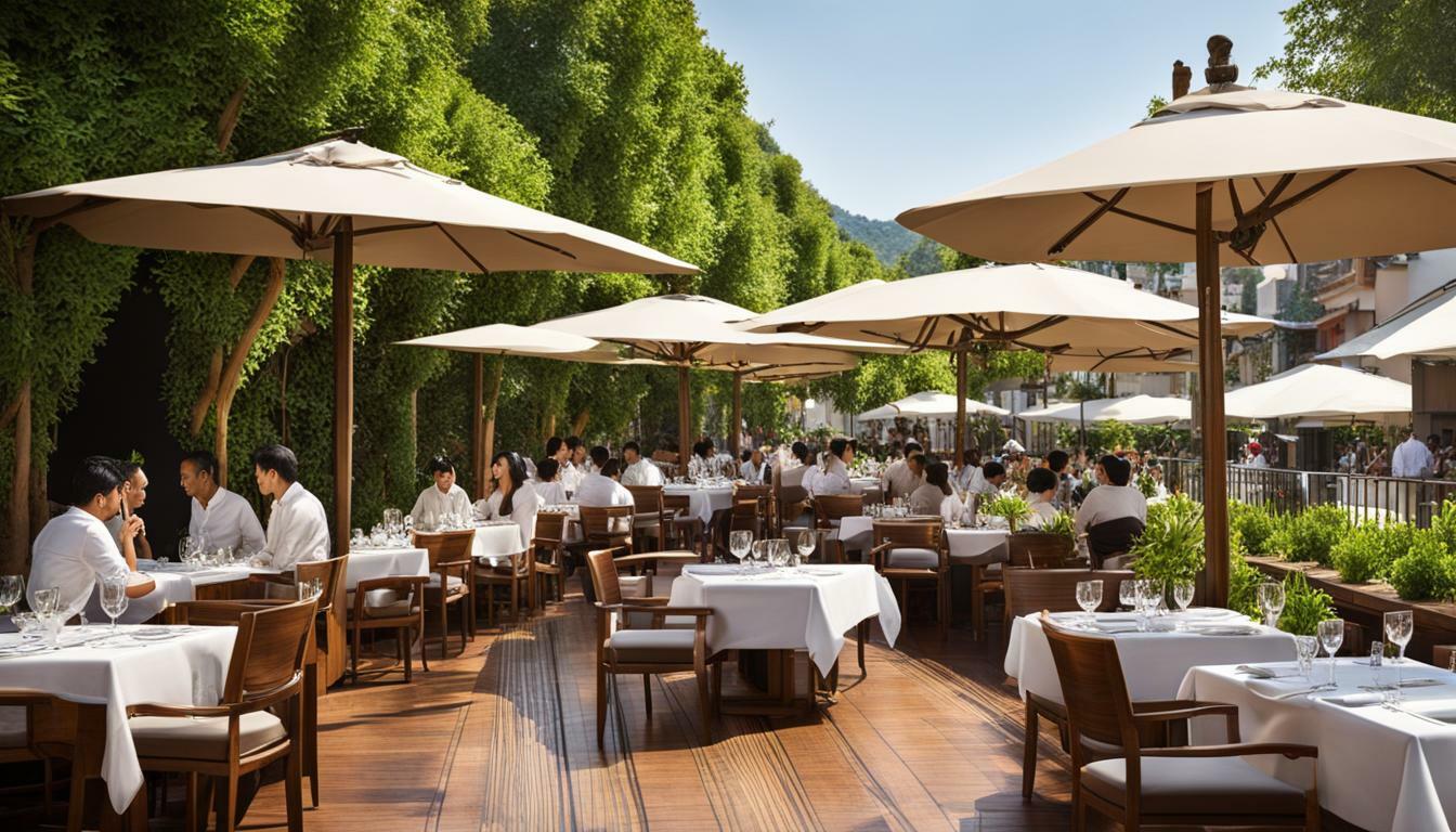 Terrassengestaltung für gastronomische Betriebe mit Holzbelägen