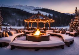 Terrassengestaltung mit Holzbelägen für kalte Winterklimazonen