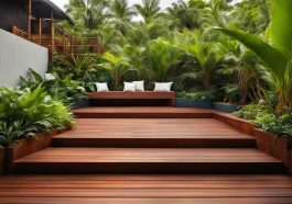 Terrassengestaltung mit Holzbelägen für tropische Klimazonen