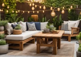 Gartenmöbel und -dekorationen für Holzterrassen