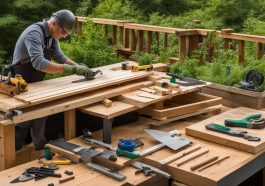 Günstiger Terrassenbau mit Holz als DIY-Projekt