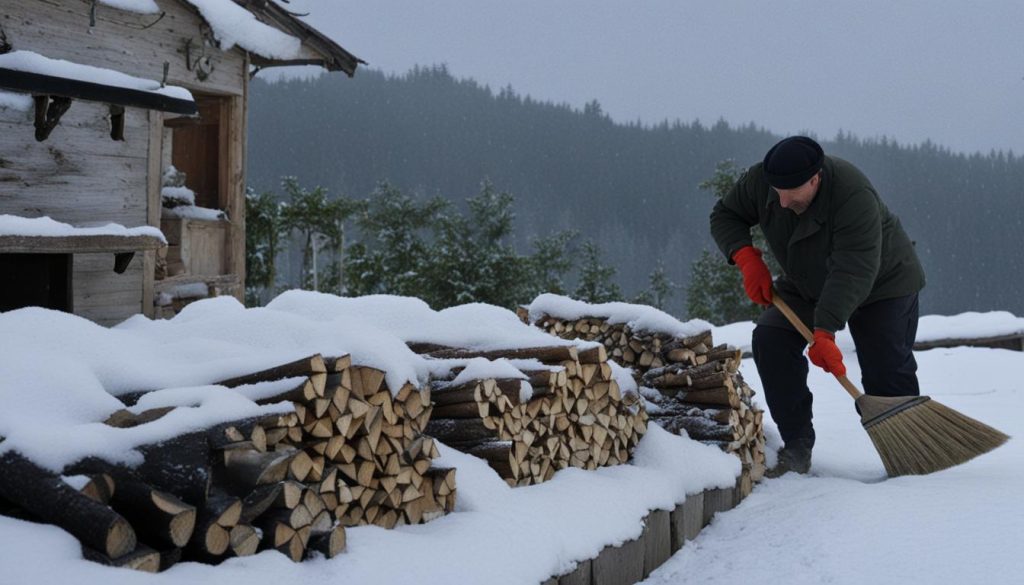 Holzterrasse vor Frost schützen