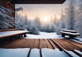 Holzterrassen und Frostbeständigkeit: Materialien und Praktiken