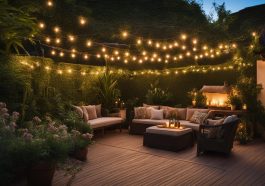 Terrassenbeleuchtung und Gartengestaltung im Einklang