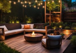 Terrassengestaltung mit Holzbelägen in städtischen Hinterhöfen