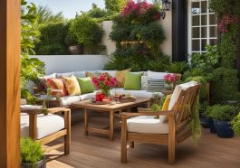 Terrassenmöbel und -dekor für belastbare Holzterrassen