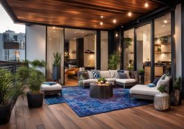 Urbanes Flair auf der Holzterrasse: Design und Inspiration