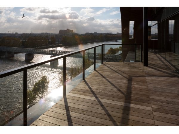 Belladoor Terrassendiele Thermo-Esche TENI-Clip Endlosverlegung - Stärke/Breite 20x112 mm, Länge 2,7 m, gebürstete Oberfläche, Sichtseite gebürstet