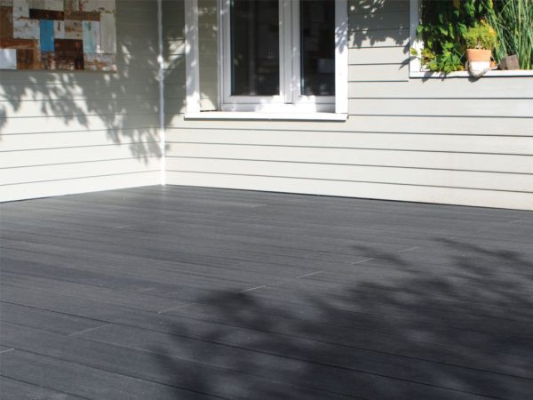 Fiberdeck Terrassendielen WPC Fun Deck Vintage graphite - Stärke/Breite 23x138 mm, Länge 3 m, strukturiert, Massivprofil