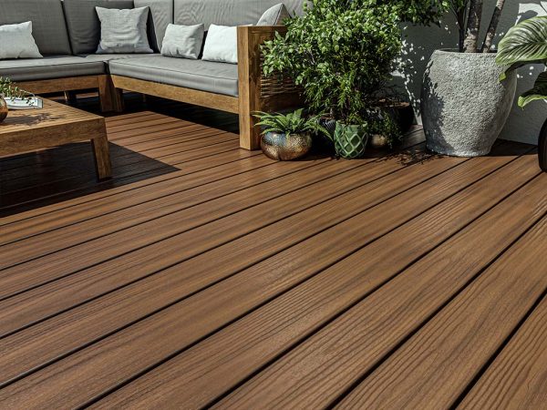 FIBERON Terrassendiele WPC Good Life Tuscan Villa - Stärke/Breite 24x133 mm, Länge 4,88 m, strukturiert, Massivprofil