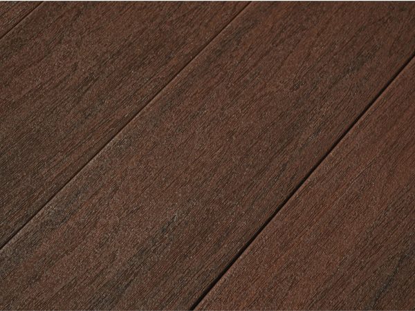 FIBERON Abschluss Terrassendiele WPC Symmetry Burnt Umber - Stärke/Breite 24x136 mm, Länge 2,44 m, strukturiert, Massivprofil