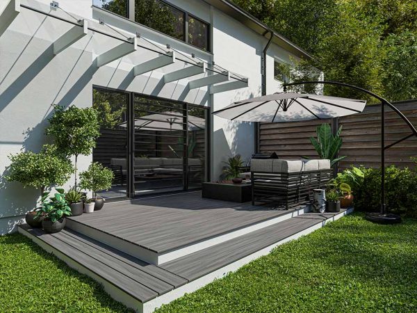 FIBERON Terrassendiele WPC Good Life Beach House - Stärke/Breite 24x133 mm, Länge 2,44 m, strukturiert, Massivprofil